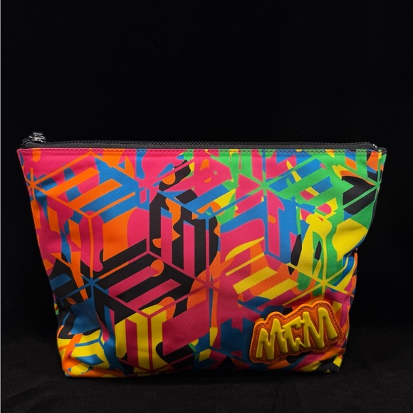 MCM Vibrant Multicolor Toiletry Bag